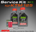 Service Kit passt f. KTM Duke 125/RC 125 Ölwechsel Ölfilter+Motul 5100 10W40