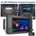 DAB+ Carplay Für VW T5 Transporter Touareg Autoradio Android 14 2+32G GPS Kamera