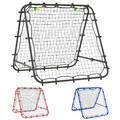 HOMCOM Fußball Rebounder Kickback Tor beidseitiger Rückprallwand Netz Stahl