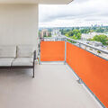 Balkonsichtschutz Orange Sichtschutz Schutz vor Blicken, Wind und Sonne 90x500cm