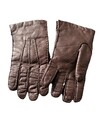 Elegante braune Lederhandschuhe