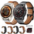Für Garmin Fenix 3 HR 5 5X Plus 6 6X Pro 7 7X 8 E 47/51mm Quickfit Leder Armband
