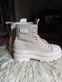 Tommy Hilfiger Damen Boots FOXING CANVAS BOOT 40 Neu Beige