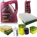 MANN-FILTER Inspektionspaket MANNOL 6L Extreme 5W-40 für Audi A6 2.4 2.8