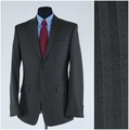 Grauer Herrenblazer gestreift 40 L UK-Größe ESPRIT Wolle Sport Mantel Designer Jacke