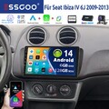8 Core DAB+ Carplay Android Autoradio Für Seat Ibiza IV 6J 2009-2013 Navi 4G KAM