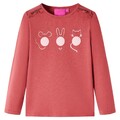 Kinder-Langarmshirt Marineblau 92