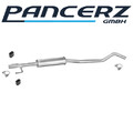 Mittelschalldämpfer für Opel Corsa C Tigra 1.2 75/80PS 1.4 Twin Top/Port ab 2000
