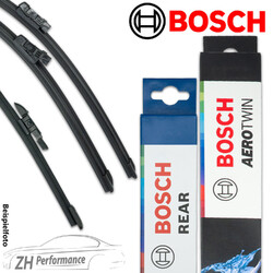 BOSCH A034S + A360H AEROTWIN Scheibenwischer Set vorn hinten für VW Touareg 7P5