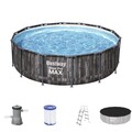 Bestway Steel Pro Max Frame Pool Komplett-Set Ø 427 x 107 cm  Aufstellpool
