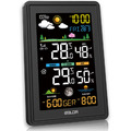Konsen Wetterstation Funk Mit Außensensor Multifunktionale Funkwetterstation DCF