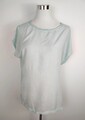 Hallhuber T-Shirt gr. S/M Hellgrün Basic Locker Luftig Leicht Classic Kurzarm