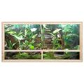 ECOZONE Holz Terrarium mit Seitenbelüftung 120x60x60cm - Holzterrarium aus OSB