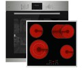Böhme Herdset Einbaubackofen HB60F78PPX + PKM Glaskeramikkochfeld TouchControl