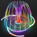 6,5W LED Solar Springbrunnen, Buntes Solar Teichpumpe für Vogelbad,Gartenteich