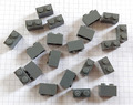 20 Stück Lego 1x2 brick 3004 dark bluish gray Basisstein Baustein neu dunkelgrau