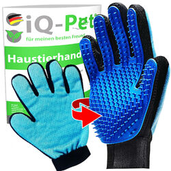  iQ-Pet® Fellpflege-Handschuh |2 Seitig | Tierhaar-Handschuh, Haustier-Handschuh