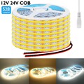 COB LED Streifen Stripe 12V 24V 528LEDs/m Selbstklebend Lichtleiste Lichterkette