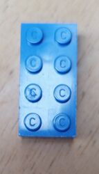 LEGO Bayer  Test Brick 8xC Blue