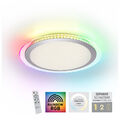LED Deckenleuchte RGB flach D=45cm rund weiß dimmbar Farbwechsel CCT LED Panel