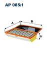 Filtron AP 085/1 Luftfilter passend für IVECO Luftversorgung