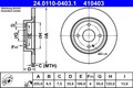 ATE Bremsscheibe für Mazda Mx-5 IV Cabrio RF 2015-> Hinten 24.0110-0403.1