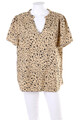 EMERY ROSE Kurzarm-Bluse Blumen Print XL beige NEU