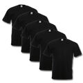 5er/10er SETS FRUIT OF THE LOOM T SHIRTS VALUEWEIGHT SCHWARZ M L XL XXL 3XL 4XL