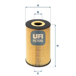 UFI Ölfilter 25.106.00 Filtereinsatz für AUDI SKODA VW SEAT 1T1 CADDY B8 8K5 A4