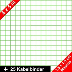 (0,90EUR/qm) Katzenschutznetz Katzennetz Balkonnetz 4 x 5 m Freigang SchutznetzGrundpreis pro qm: 0,90 EUR