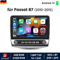 DAB+ Android 13 Carplay Autoradio GPS Navi WIFI SWC 64G Für VW Passat B7 10-2015