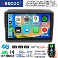 Für Fiat Ducato 2006-2022 8 Core 6+128G Android 14 CarPlay Autoradio GPS Navi 4G