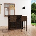 Gartenbar Set 3-tlg. Moderne Barhocker Tischtheke mehrere Auswahl vidaXL
