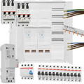 Komplett-Zählerschrank EFH/Wärmepumpe, 2x eHZ, APZ, FI, 12x B16, ÜS, SLS 35A/50A