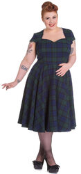 Hell Bunny »ABERDEEN CHECK« TARTAN Karo SWING DRESS Kleid Plus Size Rockabilly