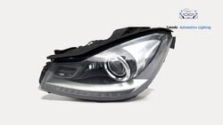 MERCEDES C-KLASSE W204 MOPF FACELIFT KURVENLIC BI-XENON BLACK SCHEINWERFER ILS 