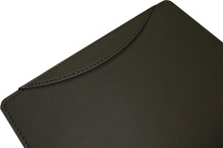 Schreibunterlage Schreibtischunterlage Echt Leder schwarz 60 x 40 cm m. Lasche