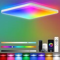 Dimmbare LED Deckenleuchte mit Fernbedienung – 24W RGB Smart Lampe