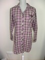 ¯_¯_¯ Damen Esprit - lange Bluse Longbluse - Gr. 38 - braun rosa kariert ¯_¯_¯;