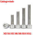 Zylinderschrauben M3~M12 Innensechskant Schrauben Linksgewinde Edelstahl A2 V2A