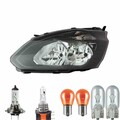 Halogen Scheinwerfer rechts schwarz für Ford Tourneo Custom Bus inklusive Lampen