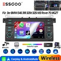DAB+ Autoradio 64G Android 14 Carplay GPS RDS SWC Für BMW 3er E46 318 320 325 M3