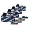 4x BOSCH Zündspule + 4x BOSCH FGR6HQE0 Zündkerze für VW GOLF 4 5 PASSAT POLO FSI