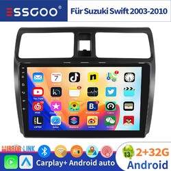 Andriod 13 Autoradio 2+32G WIFI GPS RDS BT FM Für Suzuki Swift 2003-2010 Carplay