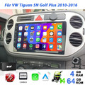 Android14 4+64G GPS Navi DAB Autoradio WIFI Für VW Tiguan 5N Golf Plus 2010-2016