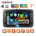 7" Autoradio Android 13 GPS Navi 4+64GB KAM für VW Golf 5 6 Passat Touran Tiguan