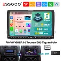 DAB 8Core Android14 6+128G Autoradio Carplay GPS 4G Für VW GOLF 5 6 Touran Jetta