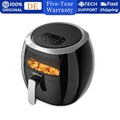 Heißluftfritteuse xxl ölfrei 8L 1800W, fritteuse Airfryer, 8 Programme 8 Liter