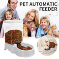 3,8L Automatischer Futterspender für Haustiere für große Katzen Hunde/Wasserbrun