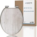 SCHÜTTE WC-Sitz mit Absenkautomatik aus Holz | Toilettendeckel aus MDF